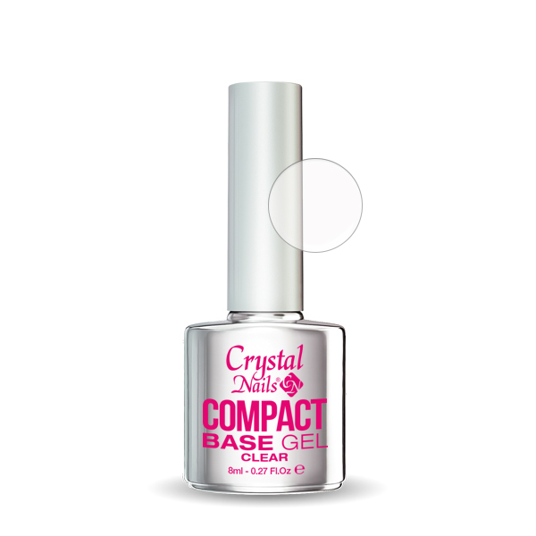 Crystal Nails - Compact Base Gel Clear - 8ml