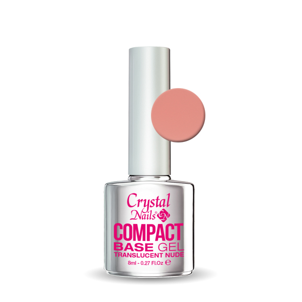 Crystal Nails - Compact Base Gel Translucent Nude - 8ml