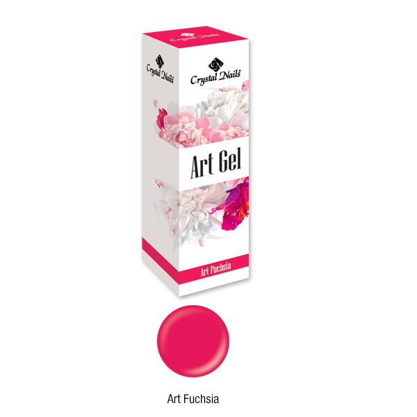 Crystal Nails - Art Gel festőzselé - Art Fuchsia (5ml)