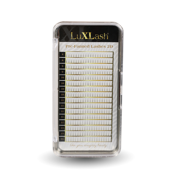 LuxLash - LuXLash Pre-Fanned Lash 2D Black D/0,07 - új