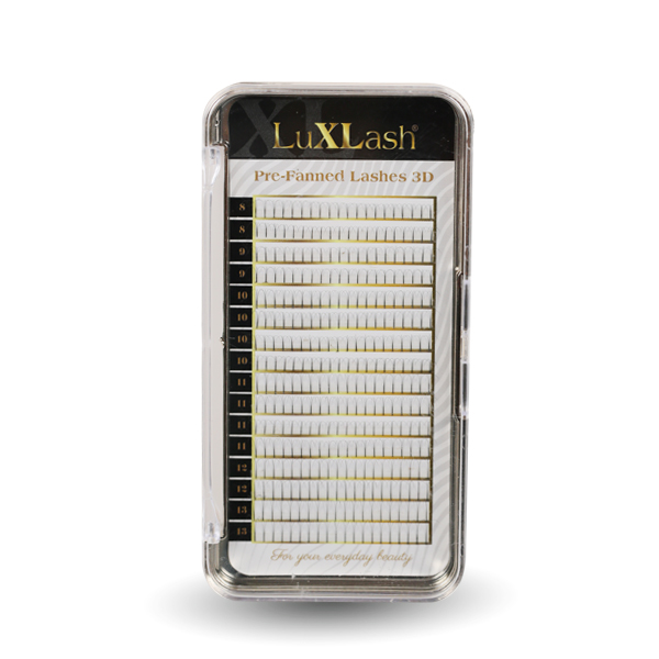 LuxLash - LuXLash Pre-Fanned Lash 3D Black D/0,05 - új