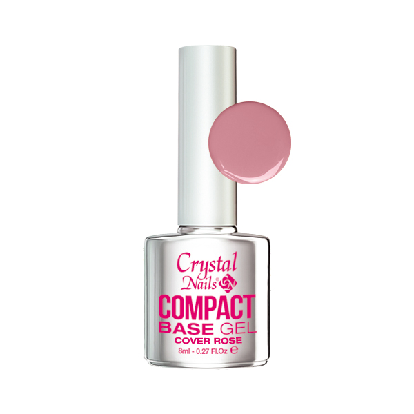 Crystal Nails - Compact Base Gel Cover Rose - 8ml