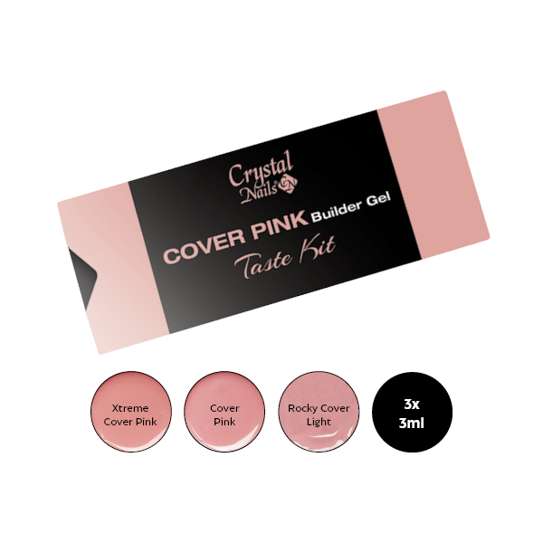 Crystal Nails - Cover Pink Builder Gel Taste kit