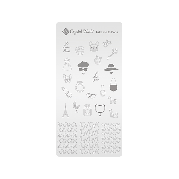 Crystal Nails - Egyedi Crystal Nails Körömnyomda lemez - Take me to Paris