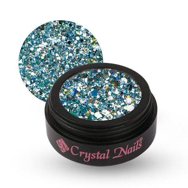 Crystal Nails - Fairy Glitter 3 - turquoise