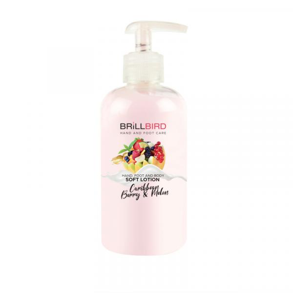 BrillBird - Caribbean Berry and Melon - Kéz- és lábápoló krém - Soft lotion 250ml 