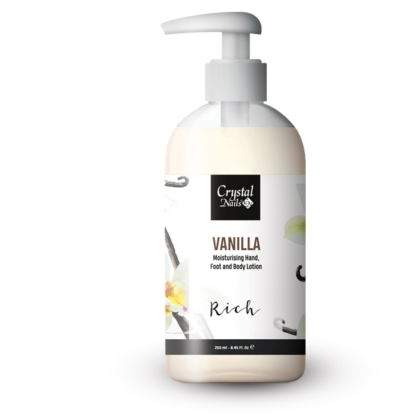 Crystal Spa - Moisturising Hand, Foot and Body Lotion - Vanilla Lotion - Rich 250ml