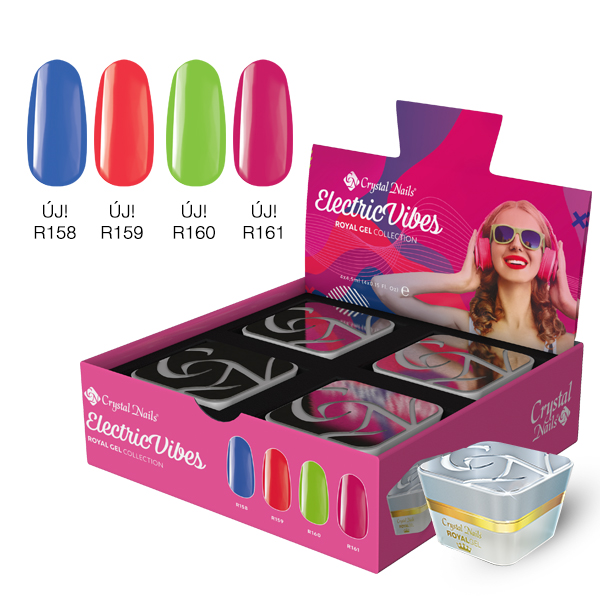 Crystal Nails - Electric Vibes Royal Gel készlet (4x4,5ml)