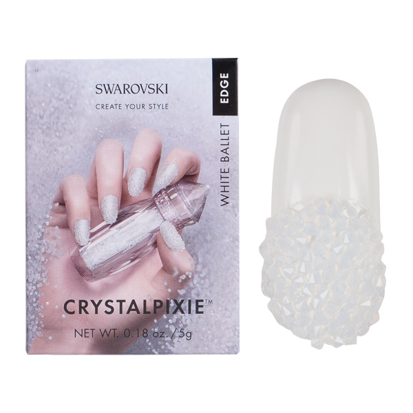 Crystal Nails - Swarovski Crystal Pixie – Edge White Ballet