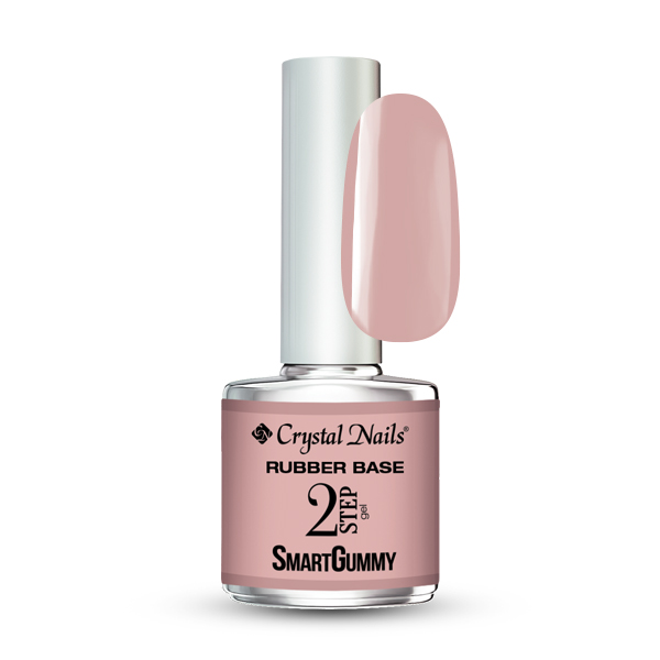 Crystal Nails - 2S SmartGummy Rubber base gel - Nr14 Milky Rose 8ml