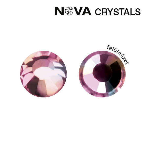 Crystal Nails - NOVA Crystals Strasszkő - Light Rose AB SS3 (1,4 mm)