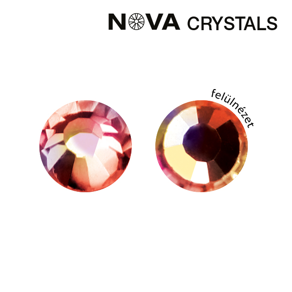 Crystal Nails - NOVA Crystals Strasszkő - Coral AB SS3 (1,4 mm)