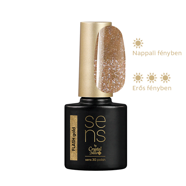 Sens by Crystal Nails - SENS 3G polish - Flash gold 4ml