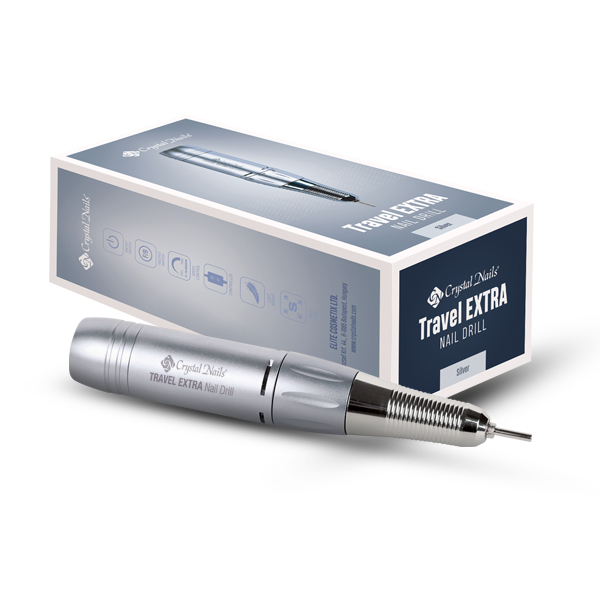 Crystal Nails - Travel Extra Nail Drill csiszológép - Silver