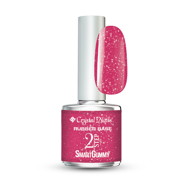 Crystal Nails - 2S SmartGummy Rubber base gel - Nr20 Sunshine Pink 8ml