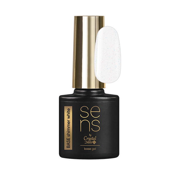 Sens by Crystal Nails - SENS BASE gel - SHIMMER WHITE 4ml