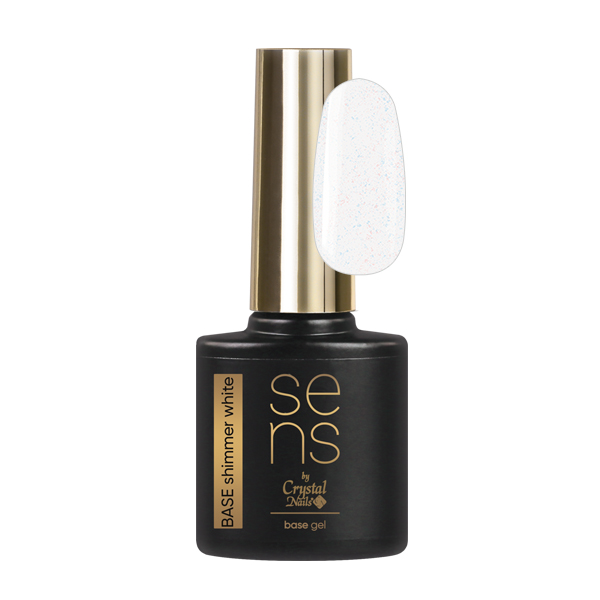 Sens by Crystal Nails - SENS BASE gel - SHIMMER WHITE 10ml