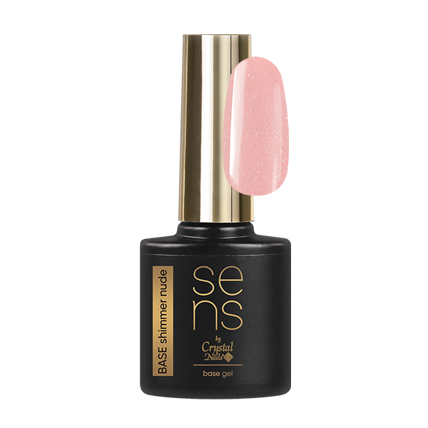 Sens by Crystal Nails - SENS BASE gel - SHIMMER NUDE 10ml