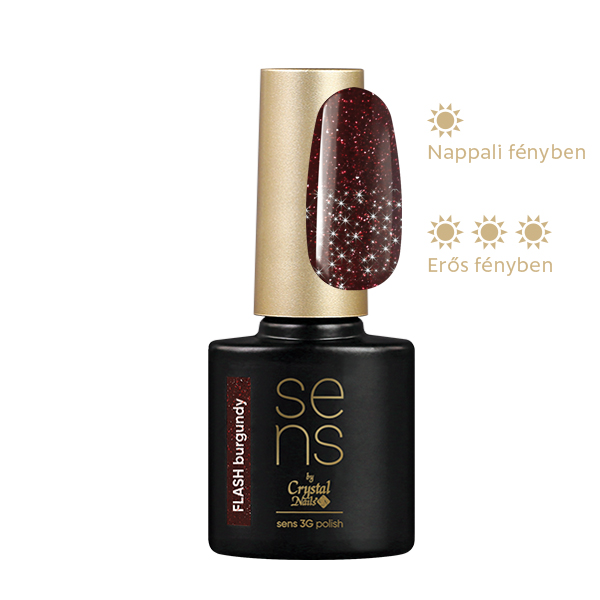 Sens by Crystal Nails - SENS 3G polish - Flash burgundy 4ml