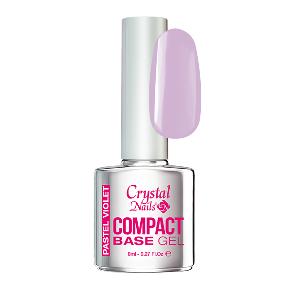 Crystal Nails - Compact Base Gel PASTEL VIOLET - 8ml