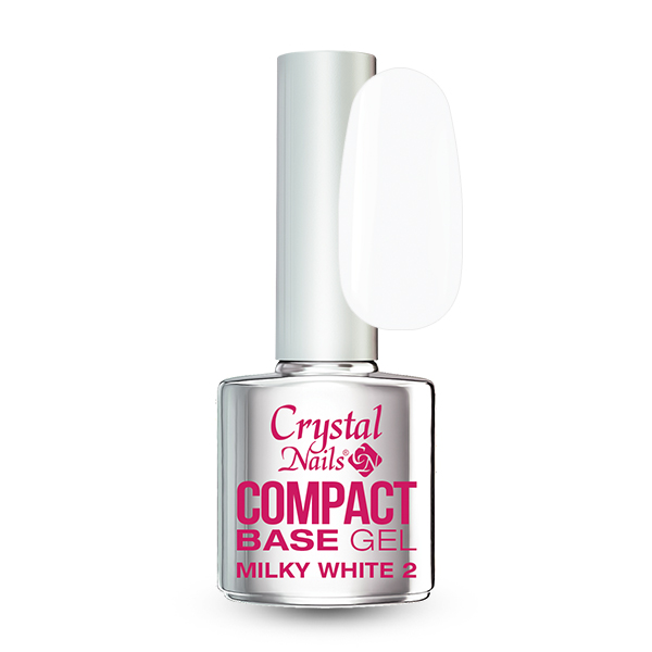 Crystal Nails - Compact Base gel Milky white 2 - 8ml