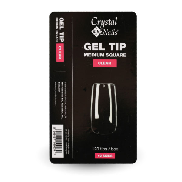 Crystal Nails - Gel Tip Box - közepes kocka