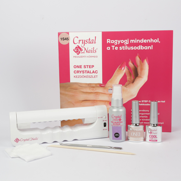 Crystal Nails - No Buffer ONE STEP CrystaLac Starter Készlet #1S45