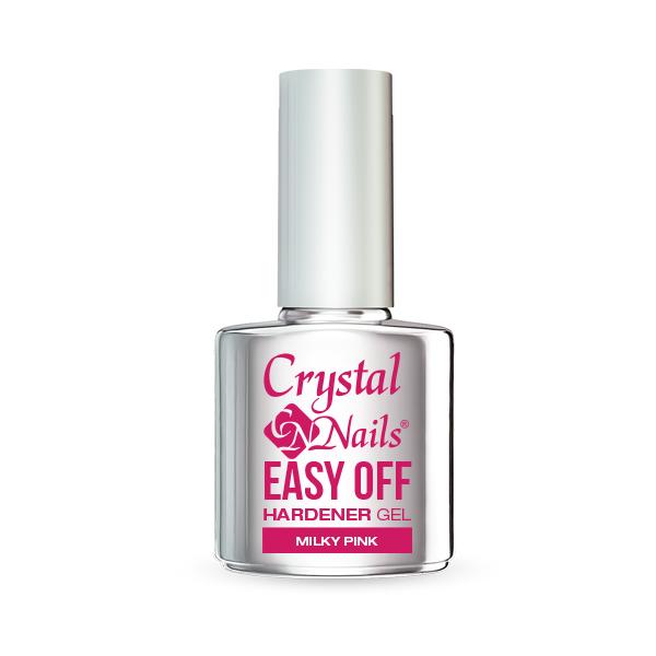 Crystal Nails - Easy Off Hardener Gel (Milky Pink) - 13ml