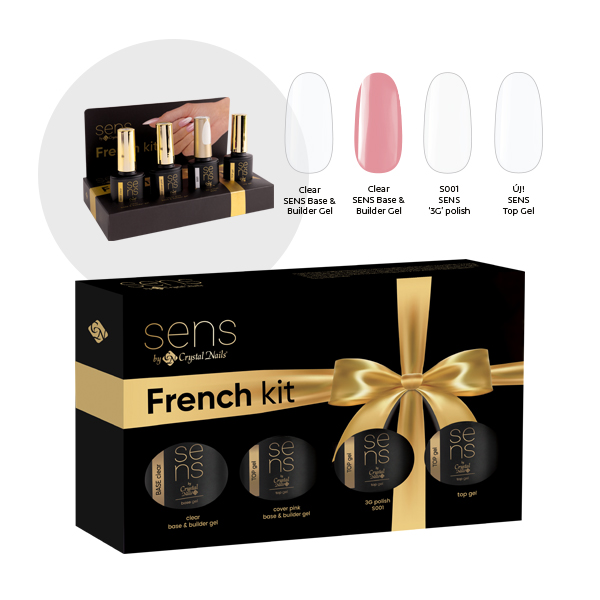 Sens by Crystal Nails - SENS 3G polish - French kit 4x4ml