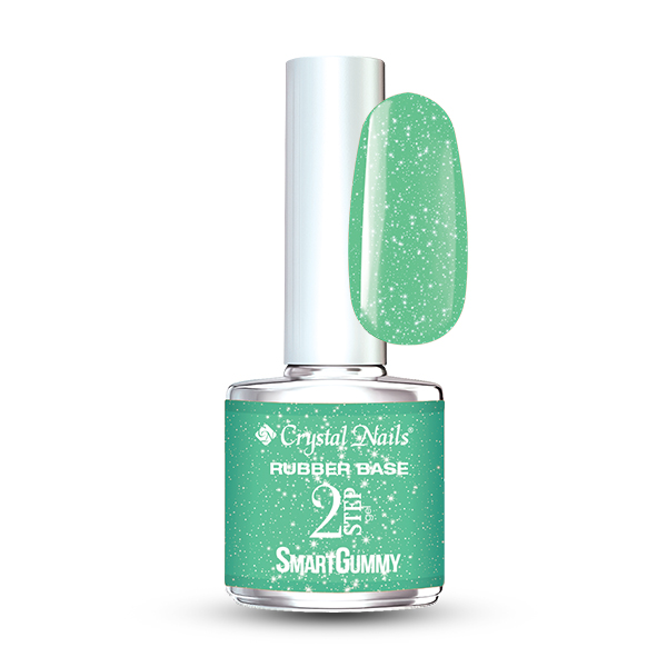 Crystal Nails - 2S SmartGummy Rubber base gel - Nr30 Shimmer Jade 8ml