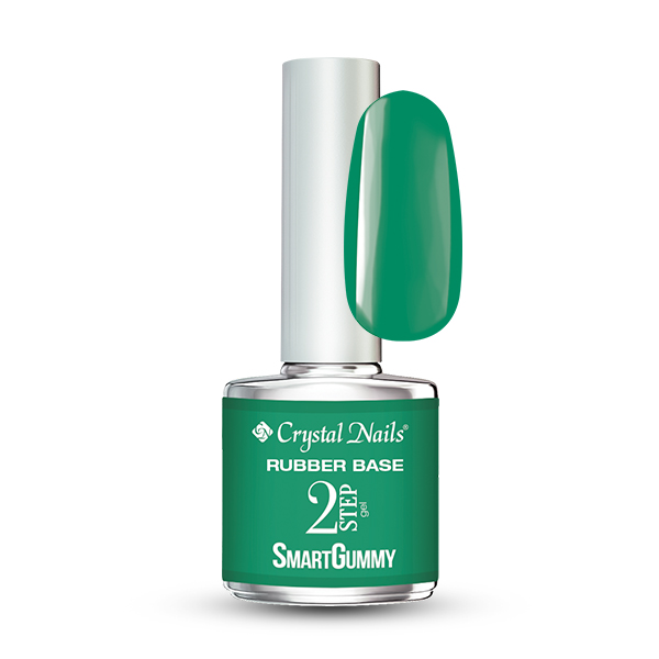 Crystal Nails - 2S SmartGummy Rubber base gel - Nr32 Glowy Jungle 8ml