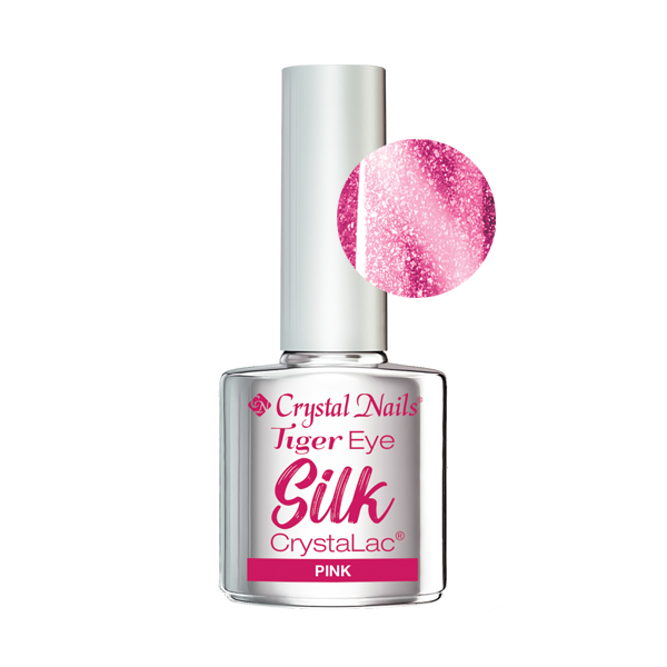 Crystal Nails - Tiger Eye Silk CrystaLac - Pink 4ml