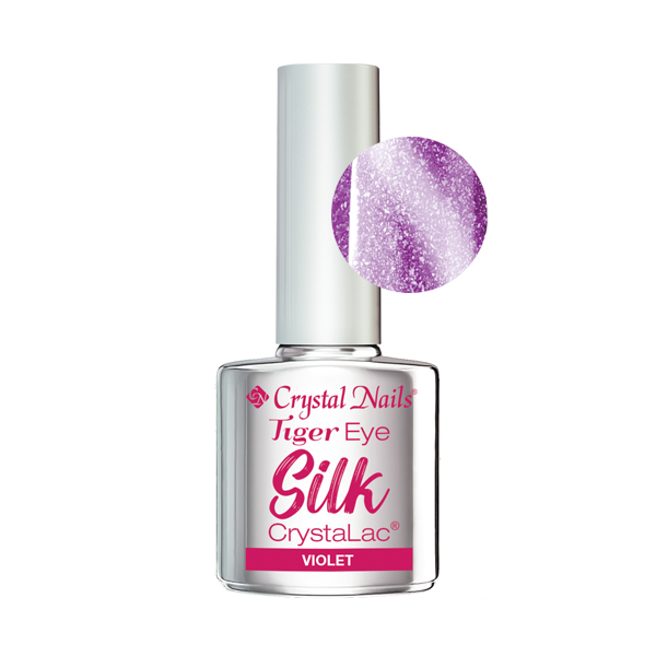 Crystal Nails - Tiger Eye Silk CrystaLac - Violet 4ml