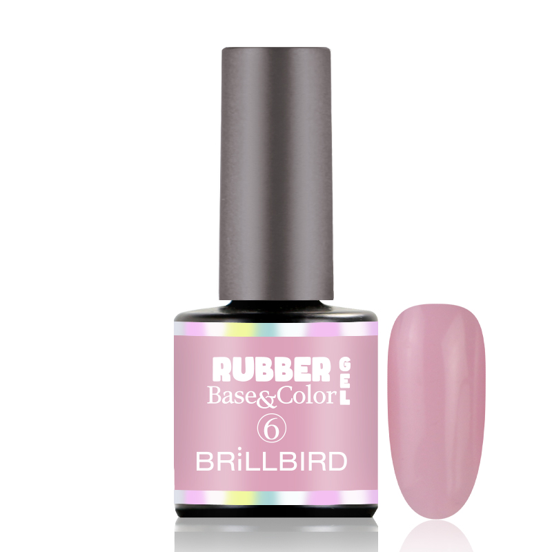 BrillBird - Rubber Gel Base&Color - 6 - 8ml