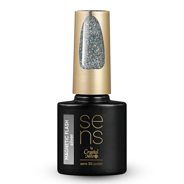 Sens by Crystal Nails - SENS 3G polish - Flash Magnetic silver 4ml