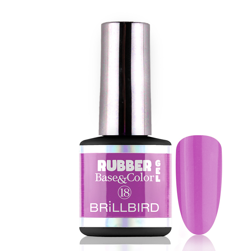 BrillBird - Rubber Gel Base&Color - 18 - 8ml