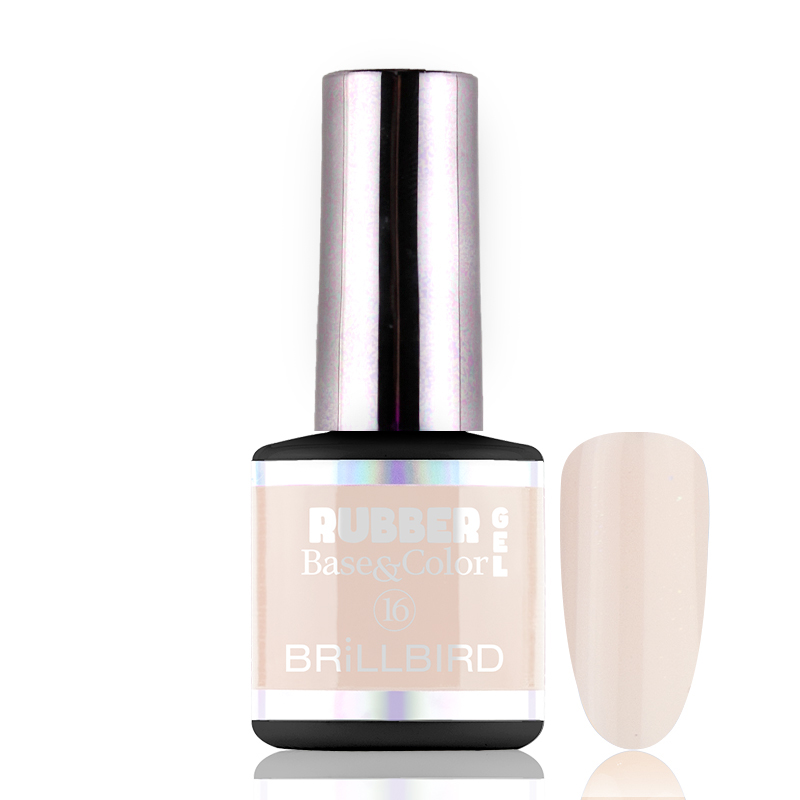 BrillBird - Rubber Gel Base&Color - 16 - 8ml