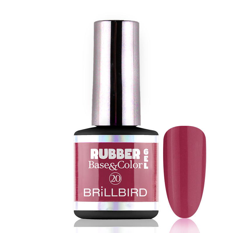 BrillBird - Rubber Gel Base&Color - 20 - 8ml