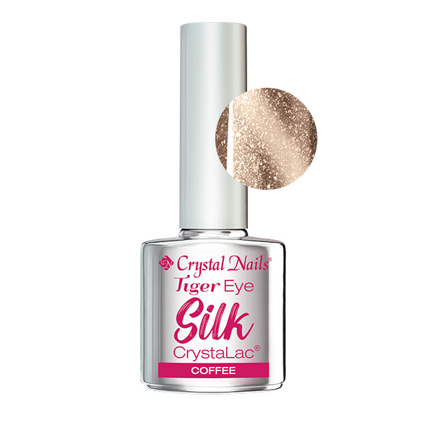 Crystal Nails - Tiger Eye Silk CrystaLac - Coffee 4ml