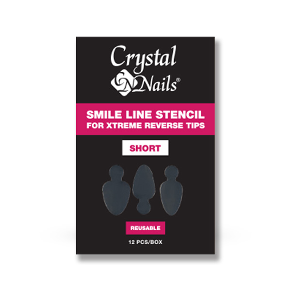 Crystal Nails - Mosolyvonal sablon Xtreme Reverse Tiphez - rövid