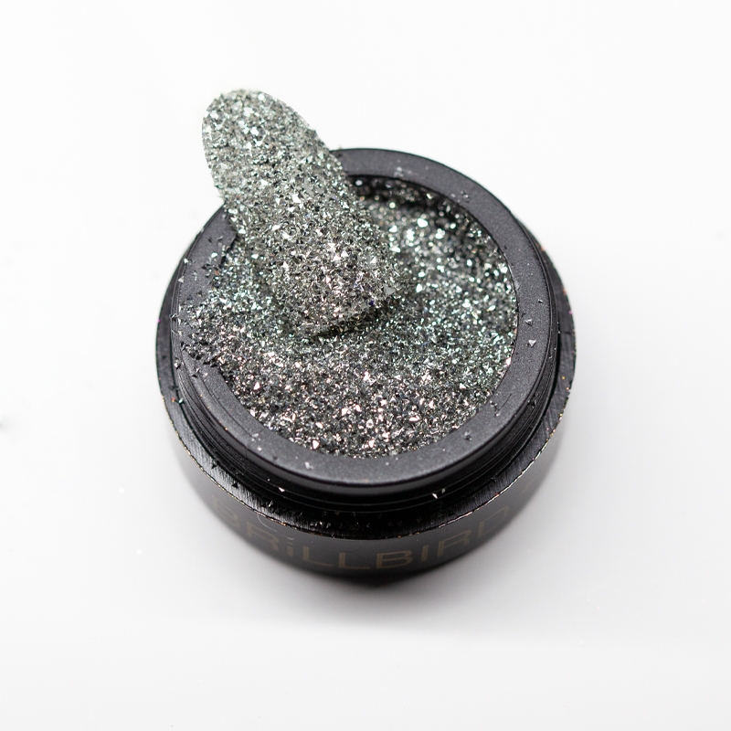 BrillBird - Diamond Glitter pixie - pixie hatású reflektív fényvisszaverő csillám