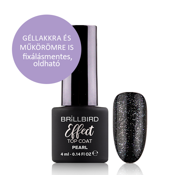 BrillBird - Effect Top Coat - Pearl 4 ml