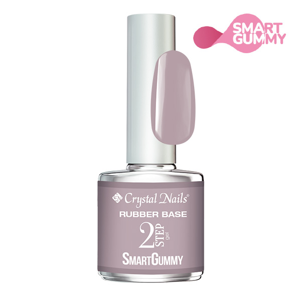 Crystal Nails - 2S SmartGummy Rubber base gel - Nr43 Antique Rose 8ml