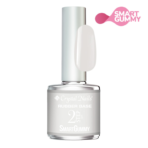 Crystal Nails - 2S SmartGummy Rubber base gel - Nr44 Silver Birch 8ml