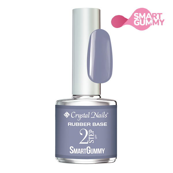 Crystal Nails - 2S SmartGummy Rubber base gel - Nr46 Lava Smoke 8ml