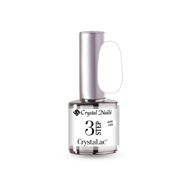 Crystal Nails - 3 STEP HEMA Free CrystaLac - HF01 (4ml) - White