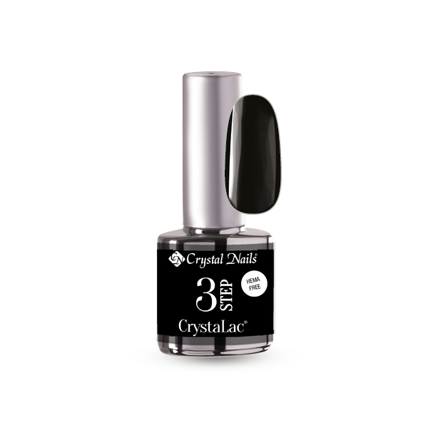 Crystal Nails - 3 STEP HEMA Free CrystaLac - HF02 (4ml) - Black