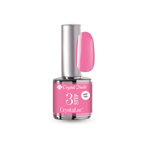 Crystal Nails - 3 STEP HEMA Free CrystaLac - HF06 (4ml) - Barbie Pink