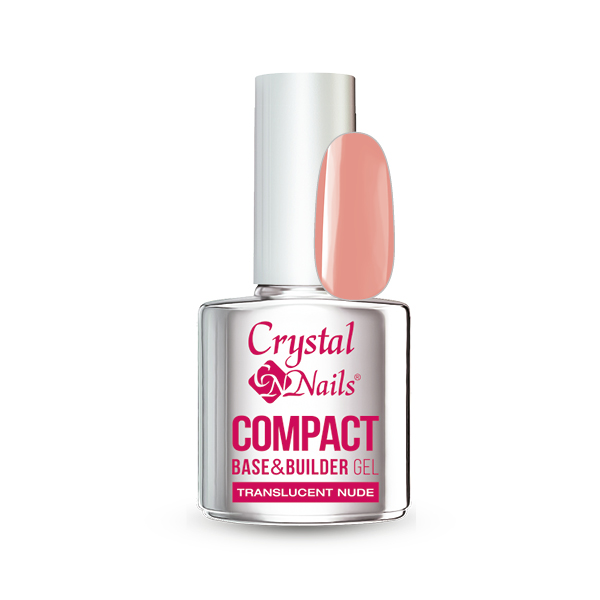 Crystal Nails - Compact Base Gel Translucent Nude - 13ml
