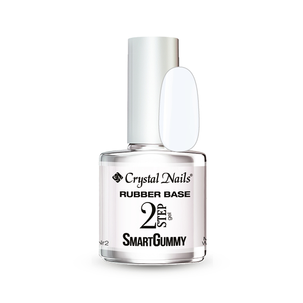Crystal Nails - 2S SmartGummy Rubber base gel - Nr2 Milky white 13ml